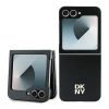 Чохол DKNY Leather Metal Stack Logo для Samsung Galaxy Z Flip6 | Z Flip7 FE Black (DKHCZF6PSMCSLK)