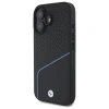Чохол BMW Signature Leather Textured & Line для iPhone 16 Black with MagSafe (BMHMP16S23RDCLK)