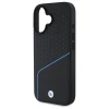 Чохол BMW Signature Leather Textured & Line для iPhone 16 Black with MagSafe (BMHMP16S23RDCLK)