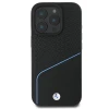 Чохол BMW Signature Leather Textured & Line для iPhone 16 Pro Black with MagSafe (BMHMP16L23RDCLK)