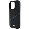 Чохол BMW Signature Leather Textured & Line для iPhone 16 Pro Black with MagSafe (BMHMP16L23RDCLK)