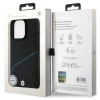 Чохол BMW Signature Leather Textured & Line для iPhone 16 Pro Black with MagSafe (BMHMP16L23RDCLK)