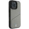 Чохол BMW Signature Leather Textured & Line для iPhone 16 Pro Grey with MagSafe (BMHMP16L23RDCLG)