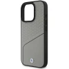 Чохол BMW Signature Leather Textured & Line для iPhone 16 Pro Grey with MagSafe (BMHMP16L23RDCLG)