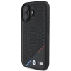 Чохол BMW M Perforated Tricolor Line для iPhone 16 Black with MagSafe (BMHMP16S23PUPDK)