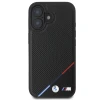 Чохол BMW M Perforated Tricolor Line для iPhone 16 Black with MagSafe (BMHMP16S23PUPDK)