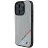 Чохол BMW M Perforated Tricolor Line для iPhone 16 Pro Grey with MagSafe (BMHMP16L23PUPDG)