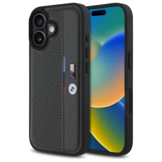 Чохол BMW M Perforated Tricolor Detail Line для iPhone 16 Anthracite (BMHCP16S23PUPVA)