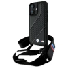 Чехол BMW M Edition Carbon Stripe & Strap для iPhone 16 Black (BMHCP16S23PSCCK)