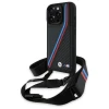 Чохол BMW M Edition Carbon Tricolor Lines & Strap для iPhone 16 Pro Max Black (BMHCP16X23PSVTK)