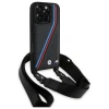 Чохол BMW M Edition Carbon Tricolor Lines & Strap для iPhone 16 Pro Max Black (BMHCP16X23PSVTK)