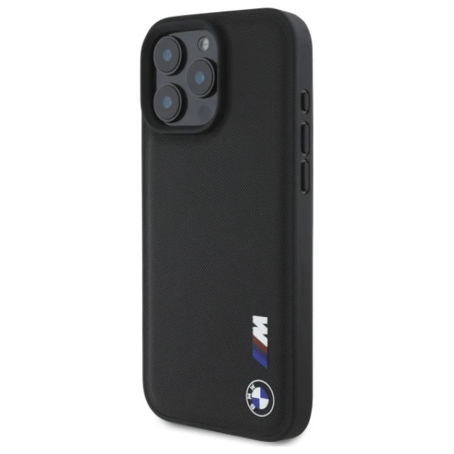Чехол BMW Smooth Rubber Logo для iPhone 16 Pro Max Black (BMHCP16X23PUSRK)