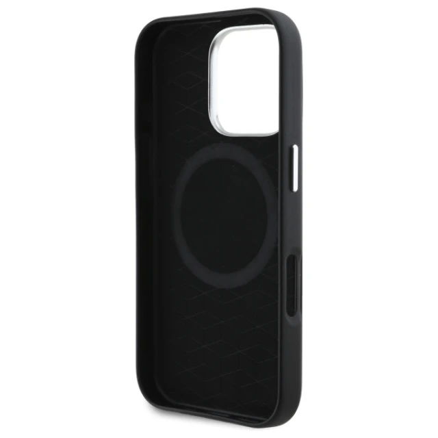 Чохол BMW M Smooth Full Wrapped Metal для iPhone 16 Pro Max Black with MagSafe (BMHMP16X23PMWK)