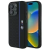 Чехол BMW Silicone Hexagon Blue Line для iPhone 16 Pro Max Black with MagSafe (BMHMP16X23SHEB)