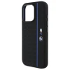 Чехол BMW Silicone Hexagon Blue Line для iPhone 16 Pro Max Black with MagSafe (BMHMP16X23SHEB)