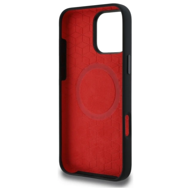 Чохол BMW Silicone Middle Stripe для iPhone 16 Pro Max Black with MagSafe (BMHMP16X23SAXK)