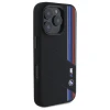 Чохол BMW Silicone Cut Tricolor Lines для iPhone 16 Pro Black with MagSafe (BMHMP16L23SCUK)