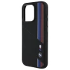 Чохол BMW Silicone Cut Tricolor Lines для iPhone 16 Pro Black with MagSafe (BMHMP16L23SCUK)