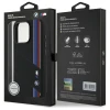 Чохол BMW Silicone Cut Tricolor Lines для iPhone 16 Pro Black with MagSafe (BMHMP16L23SCUK)