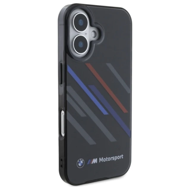 Чохол BMW Motosport IML Random Stripes для iPhone 16 Black (BMHCP16S23HTRAK)