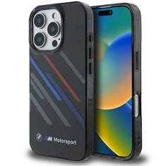 Чохол BMW Motosport IML Random Stripes для iPhone 16 Pro Max Black (BMHCP16X23HTRAK)