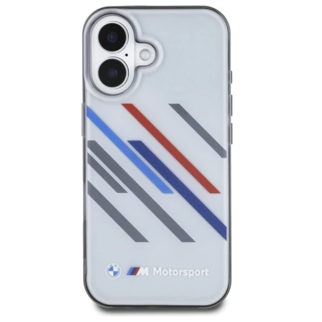Чохол BMW Motosport IML Random Stripes для iPhone 16 Grey (BMHCP16S23HTRAG)