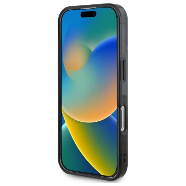 Чехол BMW Motosport IML Vertical Stripe для iPhone 16 Plus Grey (BMHCP16M23HTFEG)
