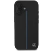 Чохол Mercedes Blue Line Leather для iPhone 16 Black with MagSafe (MEHMP16S23RURBK)