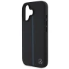 Чохол Mercedes Blue Line Leather для iPhone 16 Black with MagSafe (MEHMP16S23RURBK)