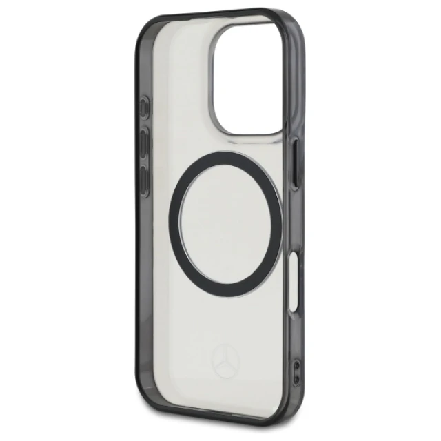 Чохол Mercedes Printed Logo для iPhone 16 Pro Transparent with MagSafe (MEHMP16L23HUOKC)