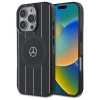 Чохол Mercedes Double Layer Crossed Lines для iPhone 16 Pro Black with MagSafe (MEHMP16L23HRSK)