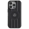 Чохол Mercedes Double Layer Crossed Lines для iPhone 16 Pro Black with MagSafe (MEHMP16L23HRSK)