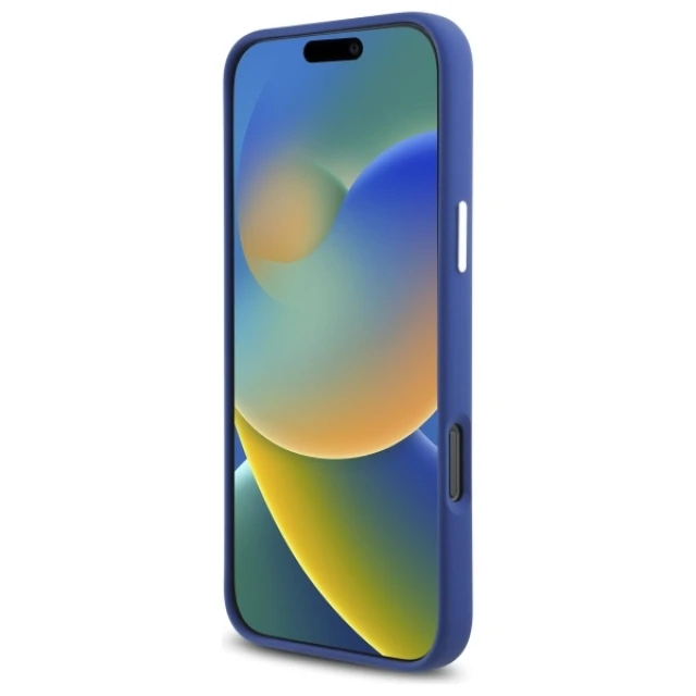 Чохол Mercedes Silicone Red Stripe для iPhone 16 Pro Max Navy with MagSafe (MEHMP16X23SUMRV)