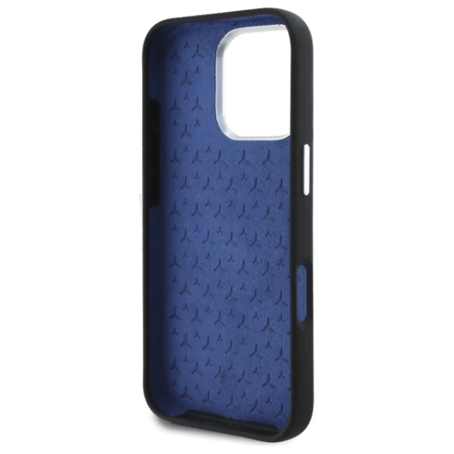 Чохол Mercedes Silicone Tonal Logo для iPhone 16 Pro Black with MagSafe (MEHMP16L23SUTTK)