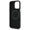 Чохол Mercedes Silicone Tonal Logo Wood Pattern для iPhone 16 Pro Black with MagSafe (MEHMP16L23SUGDK)