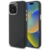 Чохол Mercedes Silicone Tonal Logo Wood Pattern для iPhone 16 Pro Max Black with MagSafe (MEHMP16X23SUGDK)