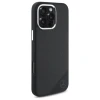 Чохол Mercedes Silicone Tonal Logo Wood Pattern для iPhone 16 Pro Max Black with MagSafe (MEHMP16X23SUGDK)