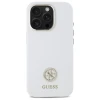 Чохол Guess Silicone Logo Strass 4G для iPhone 16 Pro White (GUHCP16LM4DGPH)