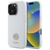Чохол Guess Silicone Logo Strass 4G для iPhone 16 Pro Max White (GUHCP16XM4DGPH)