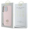 Чохол Guess Silicone Logo Strass 4G для iPhone 16 Pink (GUHCP16SM4DGPP)