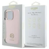 Чохол Guess Silicone Logo Strass 4G для iPhone 16 Pro Pink (GUHCP16LM4DGPP)