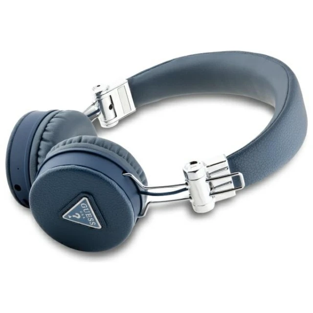 Бездротові навушники Guess Grained Classic Round Shape Blue (GUBH70PGTSPSB)