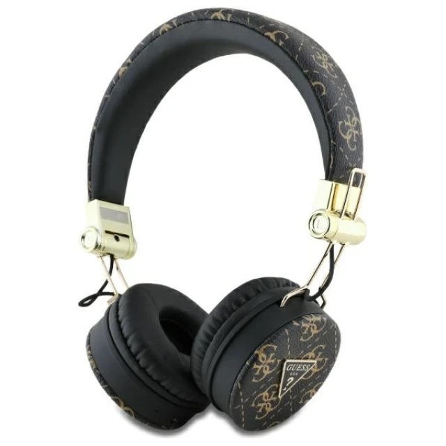 Бездротові навушники Guess 4G Triangle Round Shape Black (GUBH70E4PTMK)