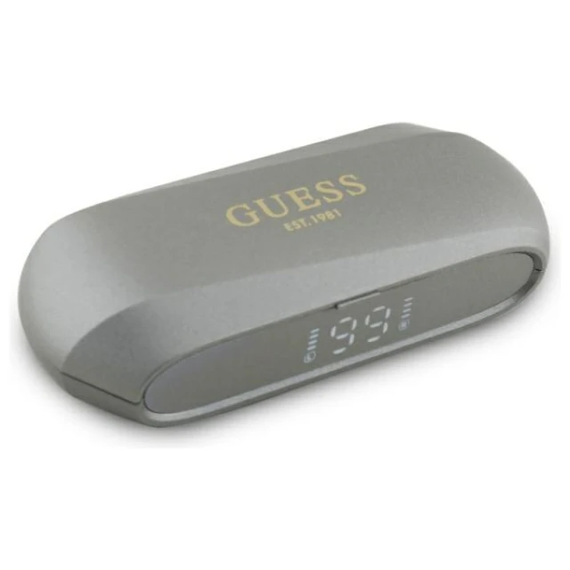 Бездротові навушники Guess Elongated Metalic Printed Logo Taupe (GUTWSC2MCDSE)