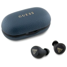 Бездротові навушники Guess Grained Classic Logo Blue (GUTWSPGTSPSB)