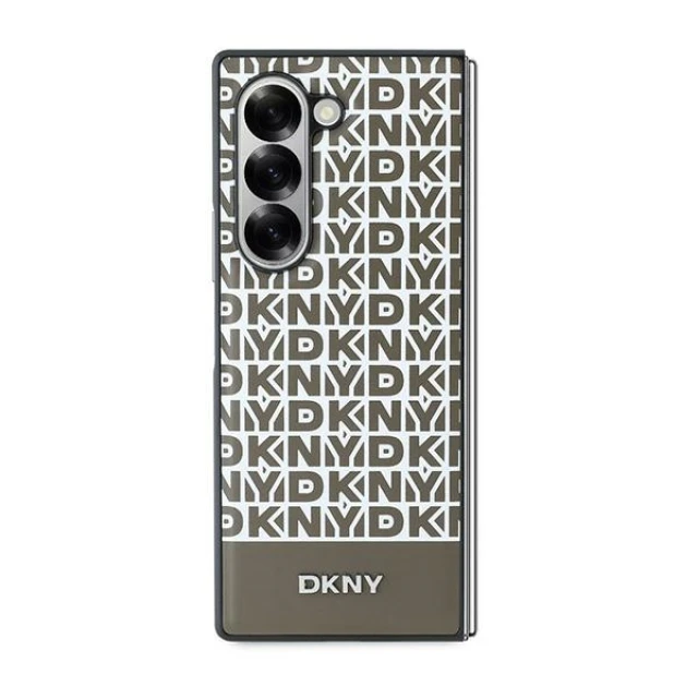 Чохол DKNY Repeat Pattern Bottom Stripe для Samsung Galaxy Z Fold6 Brown (DKHMZFD6PSOSPW)