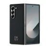 Чохол DKNY Magsafe Plain Leather Metal Stack Logo для Samsung Galaxy Z Fold6 Black with MagSafe (DKHMZFD6PSMCSLK)