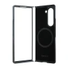 Чохол DKNY Magsafe Plain Leather Metal Stack Logo для Samsung Galaxy Z Fold6 Black with MagSafe (DKHMZFD6PSMCSLK)