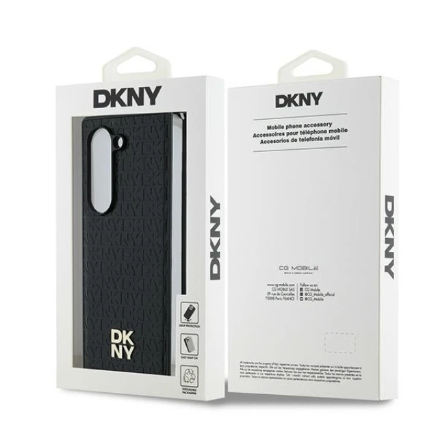 Чехол DKNY Repeat Pattern Stack Logo для Samsung Galaxy Z Fold 6 Black (DKHMZFD6PSHRPSK)