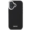 Чохол DKNY Plain Silver Logo для iPhone 16 Black with MagSafe (DKHMP16SPSCMCLK)